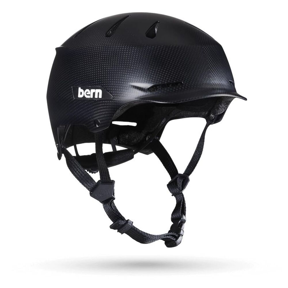 Bern Hendrix Carbon Adult Bicycle Helmet, Carbon Semi-Gloss Black - Size Small